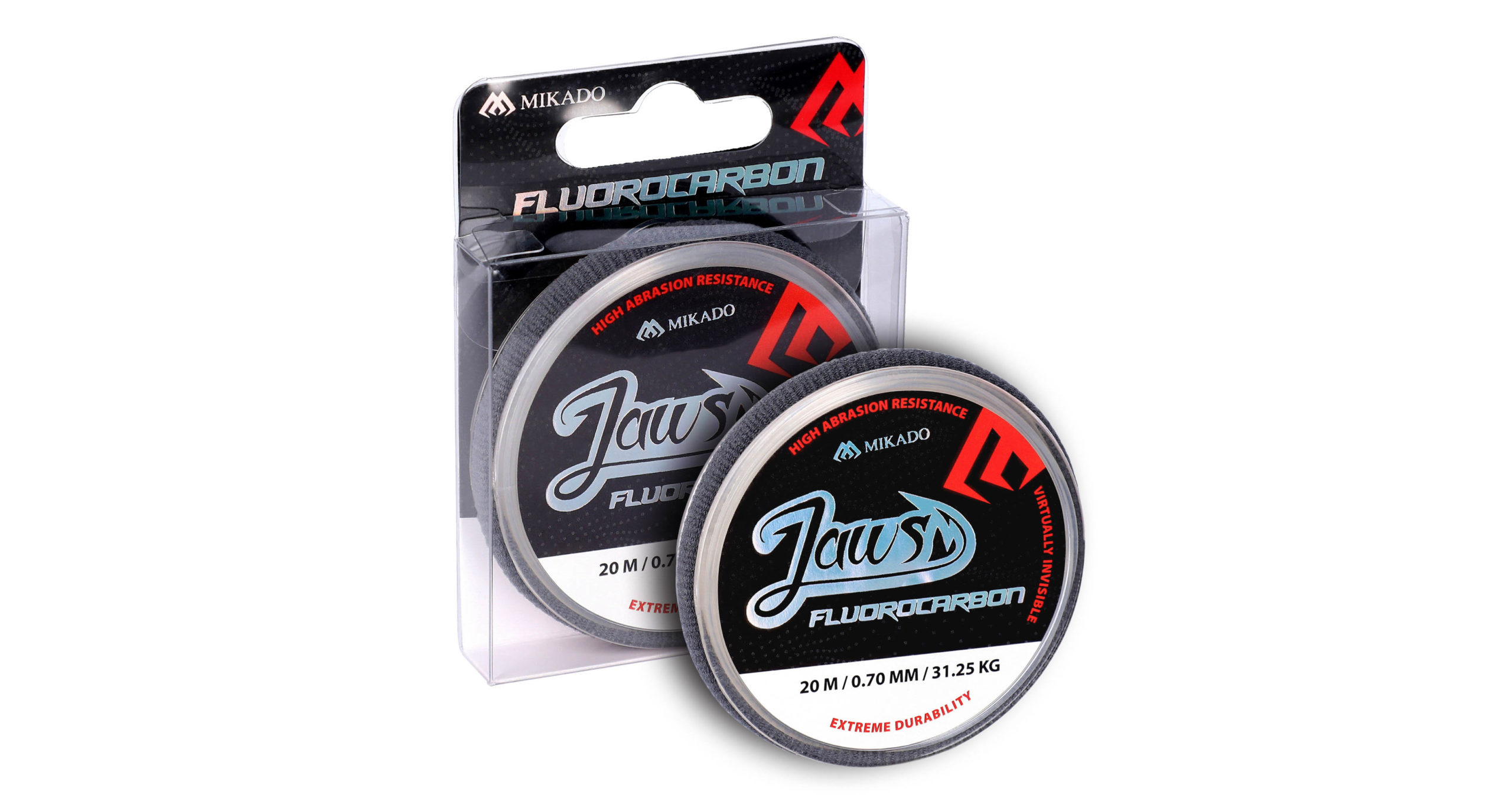 Mikado – ŻYŁKA – FLUOROCARBON JAWS 0.50mm/16.55kg/20m – op.1szp.